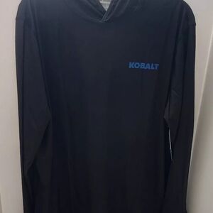 Kobalt Men Hooded Long Sleeve Black Large Shirt